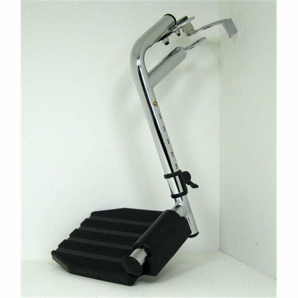 Dr. Kroll&Aposs Left- Invacare Footrest HEMI Tool-Free Adjustable Wheelchair- 12 x 8 x 4 in. DR3656932